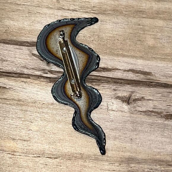 Original Brooch By David Wright Custom Made From ChromePlate NWT - Picture 3 of 5